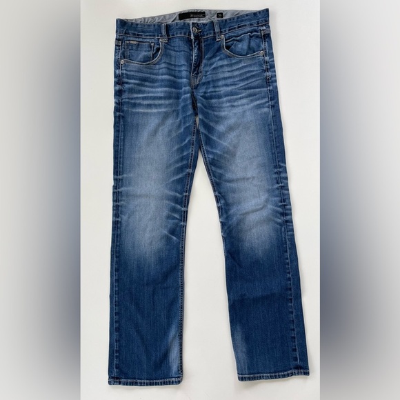 Buckle Black BKE Men's Medium Rinse Denim Bootcut Jeans Size 36 Long - Picture 1 of 10